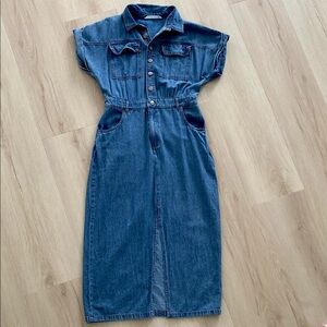 Denim Chambray Washed blue Women's Dress S
